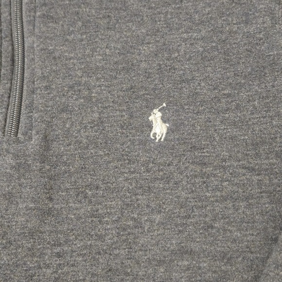Polo Ralph Lauren Gray 1/4 Zip Sweatshirt Pullover Size Small - Picture 3 of 8